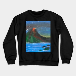 Hawaii Volcano Eruption Crewneck Sweatshirt